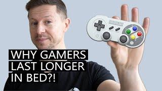 Video gamers last longer in bed, according to research. How come?