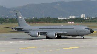 USAF Boeing KC-135R Stratotanker landing at Graz Airport | 60-0347