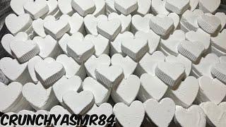 300 Small Chalk Hearts | Mass Crush | Oddly Satisfying | ASMR | Sleep Aid