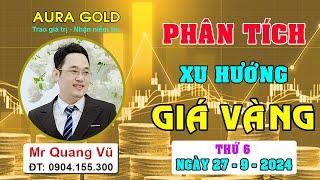 PHÂN TÍCH XU HƯỚNG GIÁ VÀNG NGÀY 27/9/2024 #nhandinhxuhuongvang, #dubaogiavang