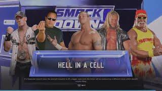 WWE 2K24 Randy '02 VS Cena '20, Jericho, Rock '01, Hogan '02 Req. 5-Man Hell In A Cell Match