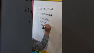 How to Solve Linear Equations in Algebra - Maths with Sophia #shorts #mathematics