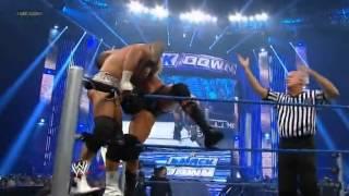 Randy Orton Superplex's Dolph Ziggler off the top rope - (HQ)