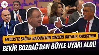 Sağlık Bakanı'nın hakaretleri milletvekillerini ayağa kaldırdı! Bekir Bozdağ böyle araya girdi!