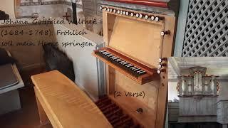 Johann Gottfried Walther (1684 1748): Fröhlich soll mein Herze springen (2 Verse)