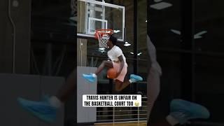 Travis Hunter can hoop  (via @DB3_tip)