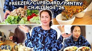 No More FOOD SHOPPING | Fridge Freezer Cupboard Clear Out Budget Family Meals 2024 PANTRY CHALLENGE