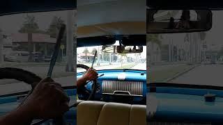 Riding a Taxi in Havana, Cuba