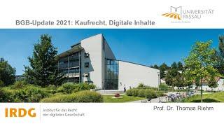 BGB Update 2021 - Kaufrecht und Digitale Produkte