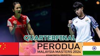 Zhang Yiman VS Ashmita Chaliha | Badminton Malaysia Masters 2024