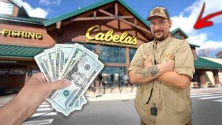 I Gave a Cabela's Employee $50 to Buy Me Fishing Lures (Fishing Challenge)