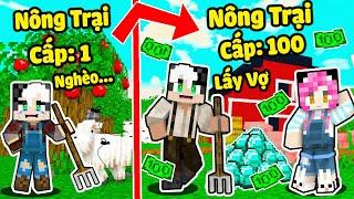 MỀU THỬ THÁCH 24GIỜ RỜI TEAM LÀM NÔNG TRẠI TRONG MINECRAFT*1NGÀY REDHOOD XÂY DỰNG TRANG TRẠI NUÔI BÒ