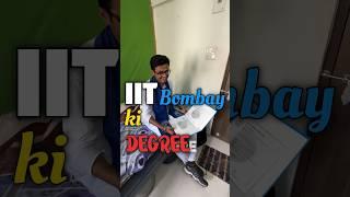 How’s the IIT Bombay’s DEGREE? #iitbombay #rushikale #iit