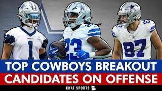 Top Cowboys Breakout Candidates On Offense In 2024 Ft. Rico Dowdle, Jake Ferguson And Jalen Tolbert