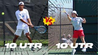 Battle of 10 UTR college tennis players