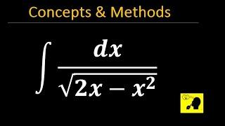 Integrate 1/(sqrt(2x-x^2) dx  || Evaluate  integral1/(sqrt(2x-x^2) dx