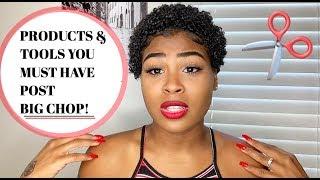 Products & Tools You NEED After The BIG CHOP! | All You Need To Start A Healthy Hair Regimen |