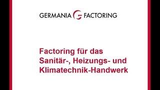 Factoring für die SHK-Branche