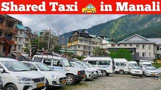 How To book Shared Taxi  in Manali, himachal pradesh.