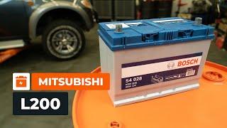 How to change the car battery on the MITSUBISHI L200 KA [AUTODOC TUTORIAL]