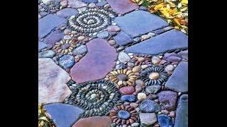 Stone pebble mosaic ideas