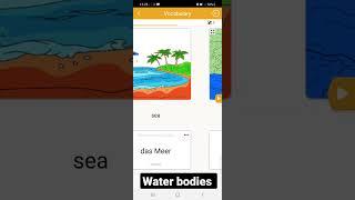 learn German for begginers (Water bodies)