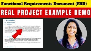 functional requirements document [FRD]software requirement specificationbusiness analyst interview