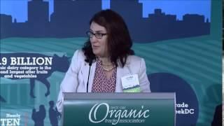 Laura Batcha speaking at The Organic Trade Association's 2014 Policy Conference and Hill Visit Days.