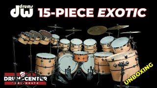 Shane's New 15-Piece DW Exotic Drum Set Unboxing!