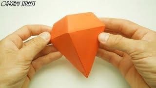 How to make a diamond out of paper. Origami