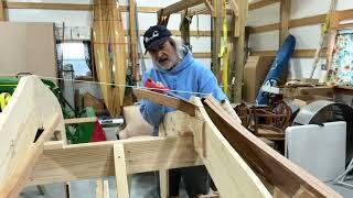 Boat Building a Somes Sound 12 1/2 Sailboat- Fairing Frames for the Keelson- Episode 23