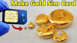 How to make gold cell phone sim card Video extract gold from sim card