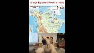 All major Bays of North America in 1 minute | Map revision & Practice | OnlyIAS | Shivam Yash