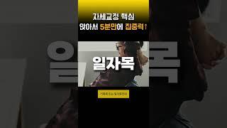 매일 의자에 앉아서 5분만 해보세요 집중력이 기적처럼 올라갑니다. 목 어깨 허리 통증 자세교정의 뇌과학 공시생 수험생 공시탈출 포기하지 마세요! 하루 시작 루틴 추천
