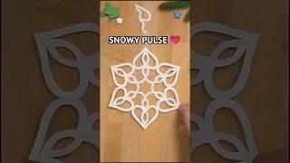 HOW TO CUT BEAUTIFUL SNOWFLAKE SNOWY PULSE | SNOWFLAKE PAPER CRAFT INCL ART