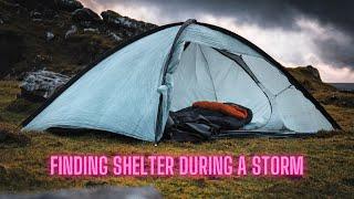 ️ CAMPING DURING A STORM 76MPH ️ | Northumberland Camping & Hiking | Trekkertent Saor