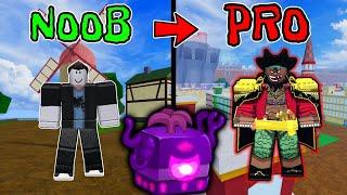 How to LEVEL UP FAST in the First Sea using DARK FRUIT in BLOX FRUITS | LVL 1 to 741