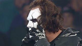 Sting takes off his Sting mask