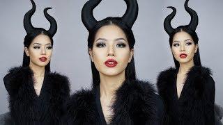 MALEFICENT 2019  Easy Version  Halloween Makeup | ChanyaChannel