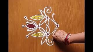 # simple Rangoli design #please_subscribe_my_channel 
