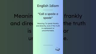 English Idiom with example! ️| Language Mastery in Minutes!  #shorts #shortvideo #english