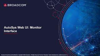 AutoSys Web UI: Monitor Interface