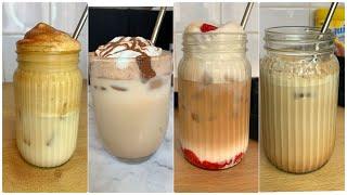 ICED MOCHA| DALGONA COFFEE| RASPBERRY COFFEE #coffeelover #smoothiecoffee #summer #tiktok #viral