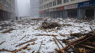 China in chaos! Sudden hailstorm and powerful winds strikes Changsha, Hunan