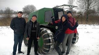 Самодельный вездеход на шинах низкого давления Летает самоделка тест-драйв и обзор Автопанорама