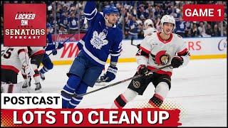 PLAYOFF POSTCAST: OTTAWA SENATORS DISCIPLINE, PENALTY KILL COSTS THEM GAME 1 VS TORONTO MAPLE LEAFS
