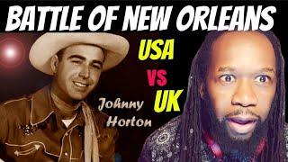 I never knew about this - JOHNNY HORTON Battle of New Orleans REACTION - First time hearing