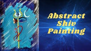 Abstract Painting of Lord Shiva.