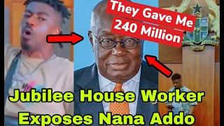 BREAKING: JUBILEE HOUSE WORKER EXP0SES NANA ADDO AND BAWUMIA OVER ALL£GED MONEY FOR WORKERS