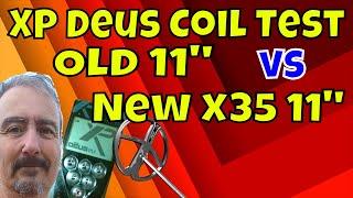 UK Detecting: XP Deus Old 11" Coil vs New X35 11" Coil Pt1 - Which one is best?